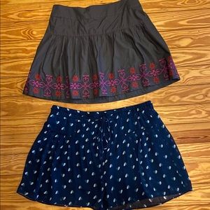 Lot of 2 American Eagle Mini Skirts